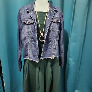 Halogen  Fit & Flare Stretchy Compression swing dress  XL Kelly Green